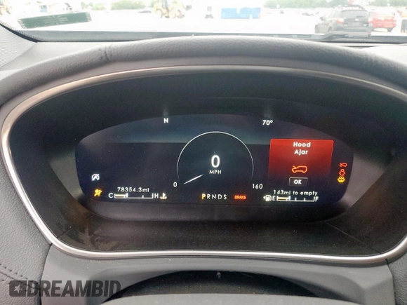 2020 Lincoln Nautilus Reserve with VIN 2LMPJ6K92LBL29960, listed as a Copart auction lot 54277135 with 78,354 mi miles and Salvage title. Bid and sale history available at DreamBid. Image 9.