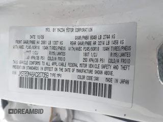 2010 Mazda CX-9 Grand Touring with VIN JM3TB3MA8A0207059, listed as a IAAI auction lot 41580047 with 204,609 mi miles. Bid and sale history available at carsss.com. Image 9.