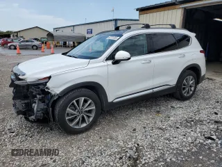 2020 Hyundai Santa Fe SEL with VIN 5NMS3CAD2LH224572, listed as a Copart auction lot 52701355 with 77,186 mi miles and Salvage Title. Bid and sale history available at carsss.com. Image 1.