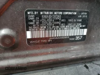 2018 Mitsubishi Outlander Sport ES 2.0 with VIN JA4AR3AU4JU020818, listed as a Copart auction lot 49286125 with 102,243 mi miles and Salvage Title. Bid and sale history available at carsss.com. Image 15.