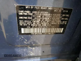 2015 Subaru Forester 2.5i with VIN JF2SJABC6FH487087, listed as a Copart auction lot 64630205 with 132,726 mi miles and Salvage title. Bid and sale history available at DreamBid. Image 14.