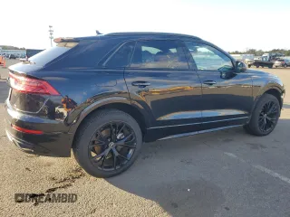 2021 Audi Q8 Premium with VIN WA1AVAF18MD028956, listed as a Copart auction lot 83454874 with 59,401 mi miles and Salvage Title. Bid and sale history available at carsss.com. Image 3.