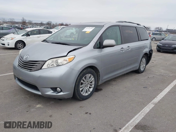 2011 Toyota Sienna XLE AAS with VIN 5TDYK3DC5BS150527, listed as a IAAI auction lot 41143189 with 147,551 mi miles and . Bid and sale history available at DreamBid. Image 21.