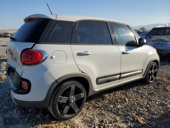 2014 FIAT 500L Trekking with VIN ZFBCFADH6EZ011642, listed as a Copart auction lot 71474774 with 104,327 mi miles and Salvage Title. Bid and sale history available at carsss.com. Image 3.