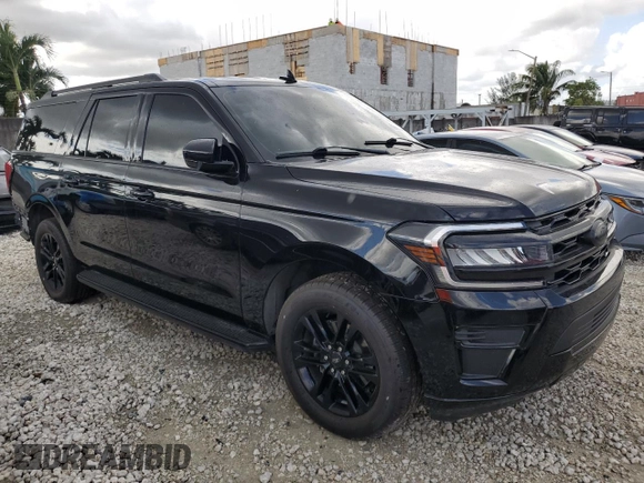 2022 Ford Expedition Max XLT with VIN 1FMJK1HT9NEA61985, listed as a Copart auction lot 76666394 with 54,866 mi miles and Salvage title. Bid and sale history available at DreamBid. Image 4.