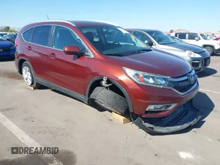 2015 Honda CR-V EX-L with VIN 2HKRM4H7XFH660871, listed as a IAAI auction lot 42095318 with 161,977 mi miles and . Bid and sale history available at carsss.com. Image 6.