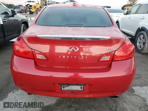 2007 Infiniti G35 Journey with VIN JNKBV61E57M724646, listed as a Copart auction lot 73768754 with Not Provided miles and Non Repairable. Bid and sale history available at DreamBid. Image 6.