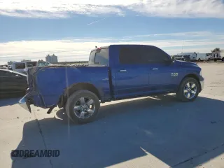 2018 Ram 1500 Big Horn with VIN 1C6RR7LG0JS258000, listed as a Copart auction lot 43453985 with 127,223 mi miles and Salvage Title. Bid and sale history available at carsss.com. Image 3.