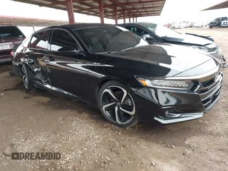2021 Honda Accord Sport with VIN 1HGCV1F31MA066404, listed as a IAAI auction lot 41813015 with 53,580 mi miles and . Bid and sale history available at DreamBid. Image 1.