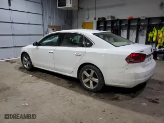 2013 Volkswagen Passat SE w/Sunroof with VIN 1VWBH7A3XDC019093, listed as a Copart auction lot 83589944 with 128,018 mi miles and Salvage Title. Bid and sale history available at carsss.com. Image 2.