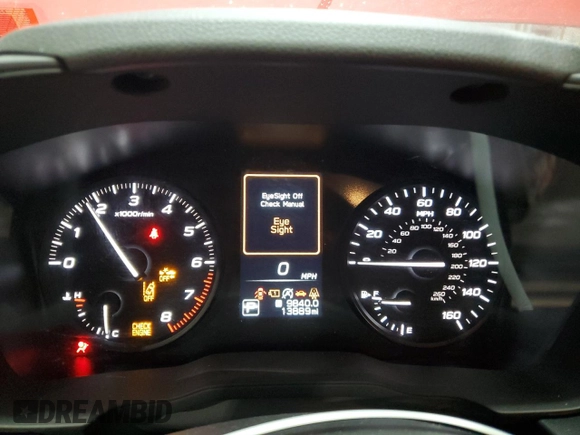 2024 Subaru Impreza with VIN JF1GUABC5R8305479, listed as a Copart auction lot 83780384 with 13,889 mi miles and Salvage Title. Bid and sale history available at DreamBid. Image 9.