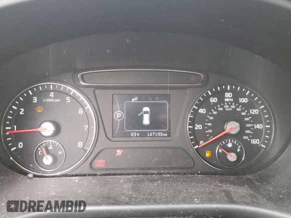 2016 Kia Sorento LX with VIN 5XYPG4A34GG181649, listed as a Copart auction lot 46247775 with 147,193 mi miles and Salvage Title. Bid and sale history available at carsss.com. Image 9.