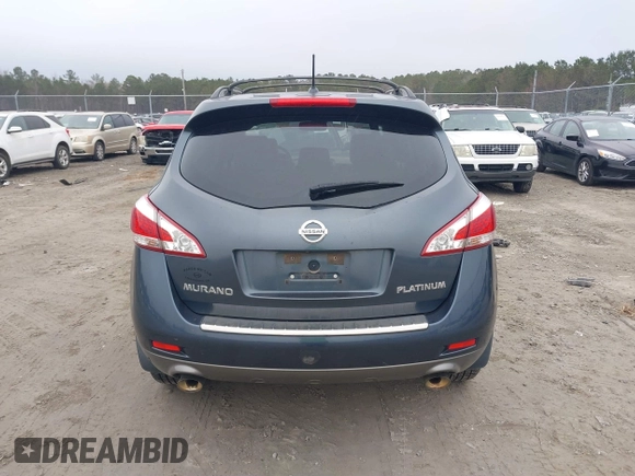 2012 Nissan Murano S with VIN JN8AZ1MU1CW102488, listed as a IAAI auction lot 41186303 with 172,652 mi miles and . Bid and sale history available at DreamBid. Image 16.
