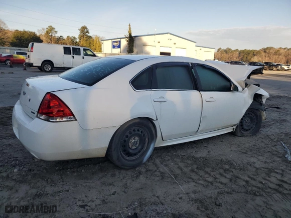 2014 Chevrolet Impala Limited Police Police with VIN 2G1WD5E33E1135931, listed as a Copart auction lot 43159255 with 0 mi miles and Salvage Title. Bid and sale history available at carsss.com. Image 3.