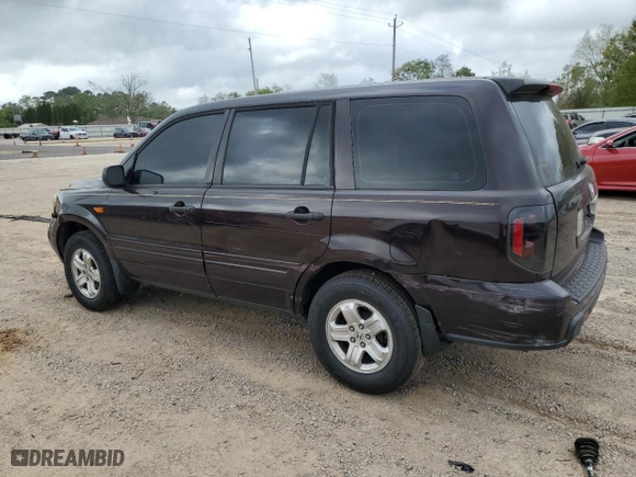 2007 Honda Pilot LX with VIN 5FNYF28197B043810, listed as a Copart auction lot 51286285 with 193,176 mi miles and Salvage Title. Bid and sale history available at carsss.com. Image 2.