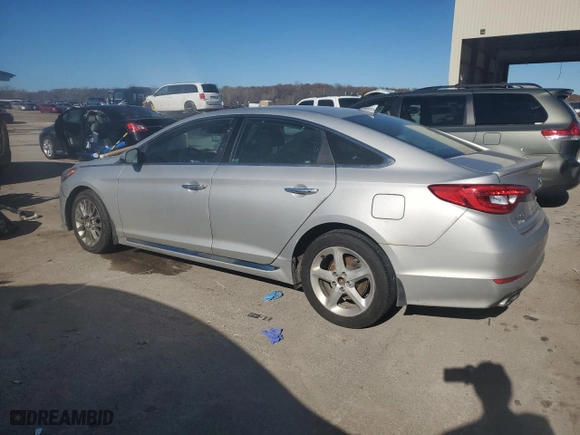 2015 Hyundai Sonata 2.4L Limited with VIN 5NPE34AF5FH155369, listed as a Copart auction lot 80992774 with 184,415 mi miles and Salvage Title. Bid and sale history available at carsss.com. Image 2.