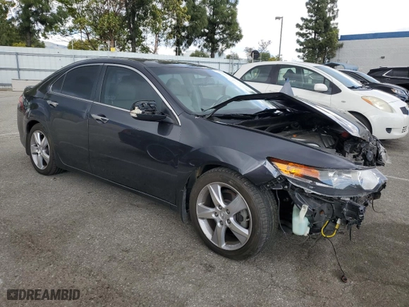 2012 Acura TSX Tech Pkg with VIN JH4CU2F62CC008773, listed as a Copart auction lot 51803895 with 63,825 mi miles and Salvage Title. Bid and sale history available at carsss.com. Image 4.