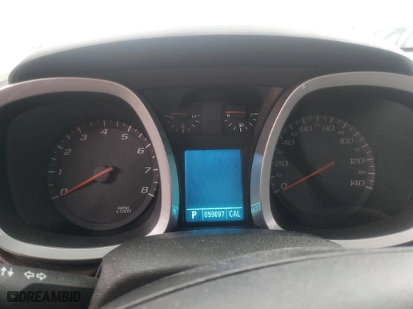 2011 Chevrolet Equinox LT w/2LT with VIN 2CNFLPE53B6430481, listed as a Copart auction lot 45182965 with 59,097 mi miles and Salvage Title. Bid and sale history available at carsss.com. Image 9.