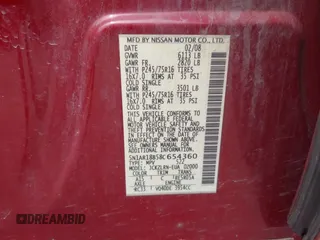 2008 Nissan Pathfinder SE z VIN 5N1AR18B58C654360, wystawiony jako IAAI lot #42353965 z przebiegiem 196 228 mil mil oraz . Historia ofert i sprzedaży dostępna na DreamBid. Obrazek 9.