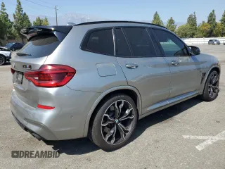 2021 BMW X3 M with VIN 5YMTS0C07M9G62091, listed as a Copart auction lot 72096374 with 89,181 mi miles and Salvage Title. Bid and sale history available at carsss.com. Image 3.