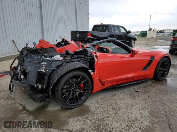 2017 Chevrolet Corvette Z06 3LZ with VIN 1G1YT2D64H5603285, listed as a Copart auction lot 68898003 with 0 mi miles. Bid and sale history available at carsss.com. Image 3.