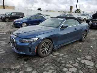2023 BMW 4 Series 430i with VIN WBA23AT09PCM39690, listed as a Copart auction lot 43609655 with 11,224 mi miles and Salvage Title. Bid and sale history available at carsss.com. Image 1.
