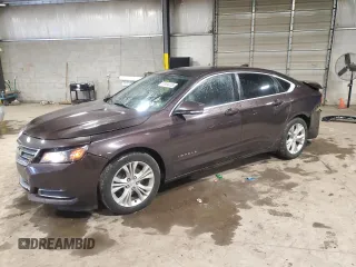 2015 Chevrolet Impala LT z VIN 2G1125S37F9148561, wystawiony jako Copart lot #57534315 z przebiegiem 93 500 mil mil oraz Szkoda całkowita • Salvage title. Historia ofert i sprzedaży dostępna na DreamBid. Obrazek 1.