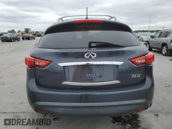 2010 Infiniti FX with VIN JN8AS1MU4AM800865, listed as a Copart auction lot 77106093 with Not provided miles and Salvage title. Bid and sale history available at DreamBid. Image 6.