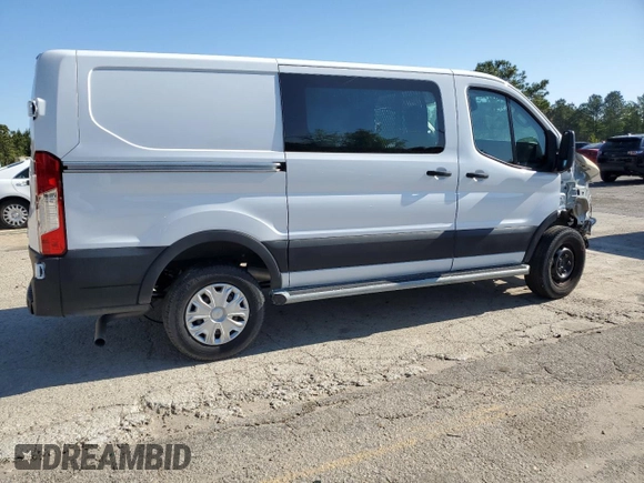 2024 Ford Transit Cargo with VIN 1FTBR1Y85RKA71078, listed as a Copart auction lot 53077775 with 6,991 mi miles and Clean Title. Bid and sale history available at DreamBid. Image 3.