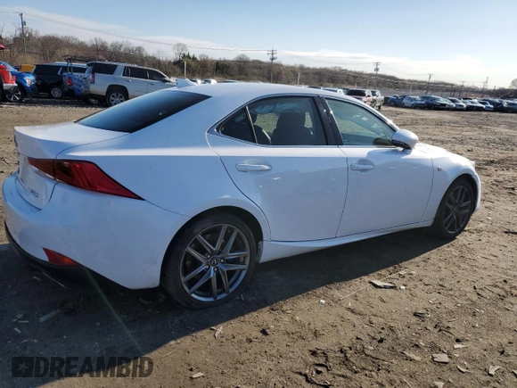 2018 Lexus IS with VIN JTHC81D24J5029933, listed as a Copart auction lot 49922205 with 78,587 mi miles and Salvage Title. Bid and sale history available at carsss.com. Image 3.