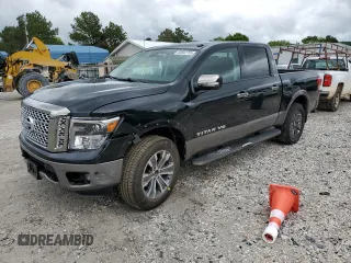 2019 Nissan Titan Platinum Reserve z VIN 1N6AA1E56KN508701, wystawiony jako Copart lot #55842755 z przebiegiem 34 315 mil mil oraz Szkoda całkowita • Salvage title. Historia ofert i sprzedaży dostępna na DreamBid. Obrazek 1.