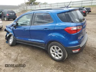 2018 Ford EcoSport SE with VIN MAJ3P1TE6JC173310, listed as a Copart auction lot 53085345 with 59,233 mi miles and Clean Title. Bid and sale history available at carsss.com. Image 2.