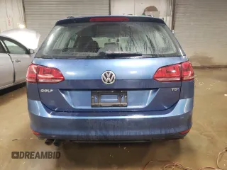 2015 Volkswagen Golf SportWagen TDI SE with VIN 3VWCA7AUXFM512534, listed as a Copart auction lot 43403115 with 101,733 mi miles and Salvage Title. Bid and sale history available at carsss.com. Image 6.
