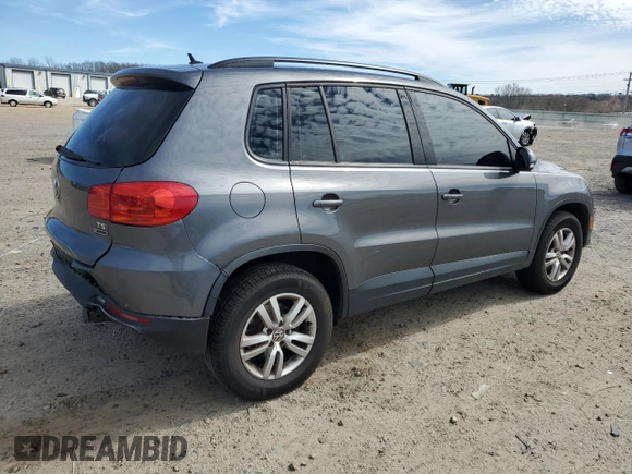 2016 Volkswagen Tiguan S with VIN WVGBV7AX6GW514811, listed as a Copart auction lot 48196855 with 84,870 mi miles and Salvage Title. Bid and sale history available at DreamBid. Image 3.
