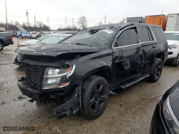 2018 Chevrolet Tahoe Commercial with VIN 1GNSKDEC2JR179756, listed as a Copart auction lot 86528874 with 0 mi miles and Salvage Title. Bid and sale history available at carsss.com. Image 1.