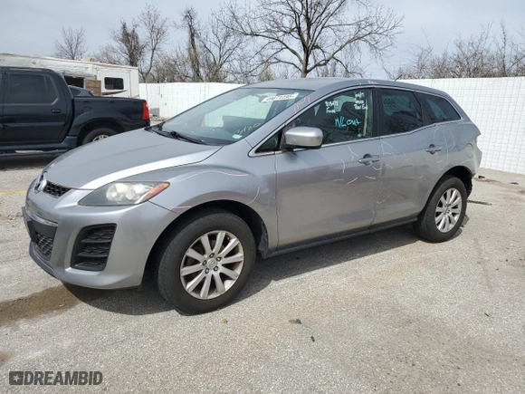 2011 Mazda CX-7 i SV with VIN JM3ER2A53B0396159, listed as a Copart auction lot 49671495 with 126,959 mi miles and Salvage Title. Bid and sale history available at carsss.com. Image 1.
