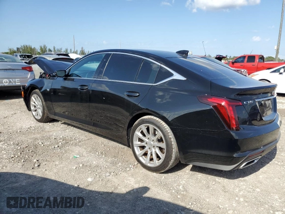 2020 Cadillac CT5 Luxury z VIN 1G6DM5RK8L0119235, wystawiony jako Copart lot #52723065 z przebiegiem 82 212 mil mil oraz Szkody całkowita. Historia ofert i sprzedaży dostępna na DreamBid. Obrazek 2.