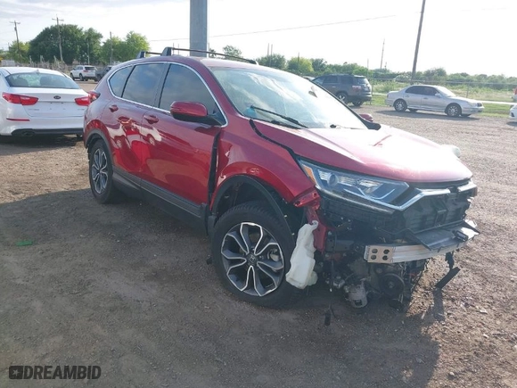 2022 Honda CR-V EX-L with VIN 5J6RW1H84NA022861, listed as a IAAI auction lot 41943584 with 1 mi miles. Bid and sale history available at carsss.com. Image 1.