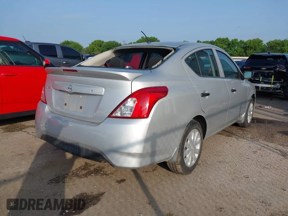 2019 Nissan Versa SV with VIN 3N1CN7APXKL818475, listed as a IAAI auction lot 41887929 with 27,968 mi miles and . Bid and sale history available at DreamBid. Image 4.
