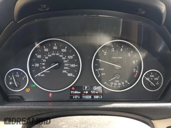 2014 BMW 3 Series 328i with VIN WBA3A5G53ENP28184, listed as a Copart auction lot 87889975 with 115,226 mi miles and Salvage Title. Bid and sale history available at DreamBid. Image 9.