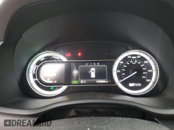 2017 Kia Niro LX with VIN KNDCB3LC7H5096920, listed as a Copart auction lot 44117755 with 104,808 mi miles and Salvage Title. Bid and sale history available at carsss.com. Image 9.