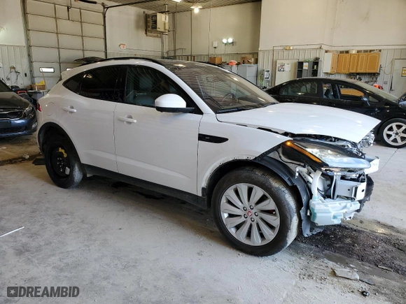 2020 Jaguar E-PACE SE with VIN SADFP2FX0L1013212, listed as a Copart auction lot 61874354 with 76,370 mi miles and Salvage Title. Bid and sale history available at carsss.com. Image 4.