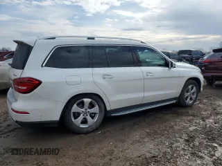 2017 Mercedes-Benz GLS 450 with VIN 4JGDF6EE1HA986308, listed as a Copart auction lot 43828644 with 48,625 mi miles and Salvage Title. Bid and sale history available at DreamBid. Image 3.
