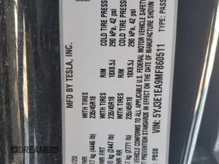 2021 Tesla Model 3 Standard Range Plus with VIN 5YJ3E1EA9MF860511, listed as a Copart auction lot 89118255 with 119,349 mi miles and Clean Title. Bid and sale history available at carsss.com. Image 12.