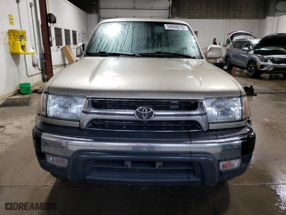 2001 Toyota 4Runner SR5 with VIN JT3HN86R110341809, listed as a Copart auction lot 50868615 with 267,874 mi miles and Clean Title. Bid and sale history available at carsss.com. Image 5.