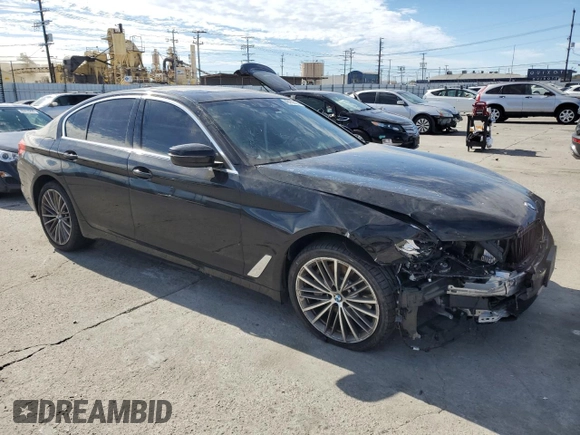 2019 BMW 5 Series 530i with VIN WBAJA5C50KWW30068, listed as a Copart auction lot 46162525 with Not Provided miles and Salvage Title. Bid and sale history available at DreamBid. Image 4.