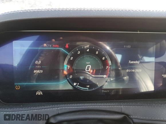 2018 Mercedes-Benz S 560 with VIN WDDUG8GB5JA382224, listed as a Copart auction lot 88408125 with 80,825 mi miles and Salvage Title. Bid and sale history available at carsss.com. Image 9.