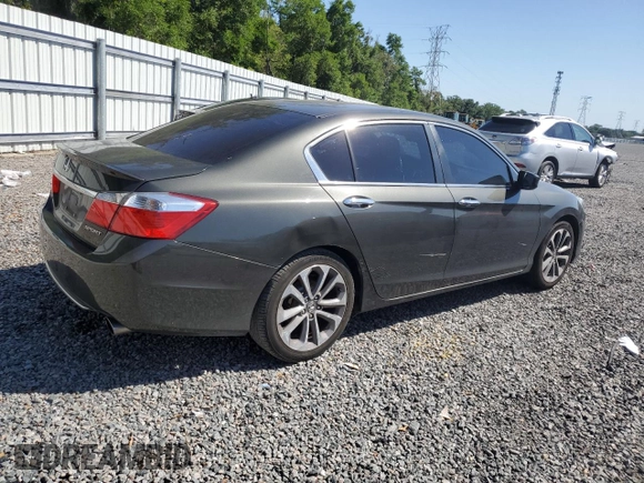 2014 Honda Accord Sedan Sport with VIN 1HGCR2F53EA114076, listed as a Copart auction lot 53427015 with 153,611 mi miles and Salvage Title. Bid and sale history available at carsss.com. Image 3.