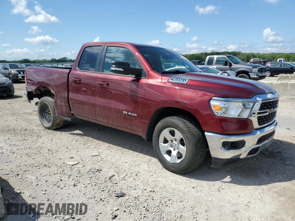 2022 Ram 1500 Big Horn с VIN 1C6SRFBT0NN468742, выставлен на аукционе Copart как лот 55498705 с пробегом 63 292 миль миль и Списание • Salvage title. История ставок и продаж доступна на DreamBid. Изображение 4.