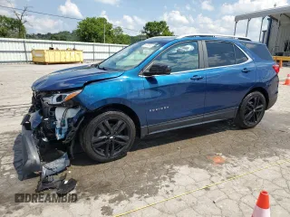 2021 Chevrolet Equinox LT with VIN 3GNAXUEV0ML361725, listed as a Copart auction lot 59035345 with 49,569 mi miles and Salvage title. Bid and sale history available at DreamBid. Image 1.